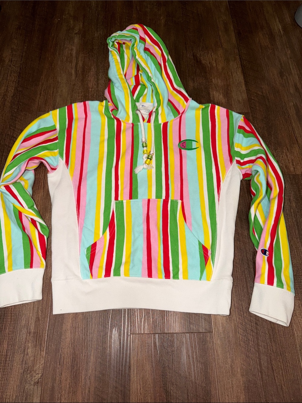 Champion Sweater Womens Small Susan Alexandra Watermelon Reverse Weave Hoodie S
